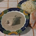 El cooksnap de Kimara Sekai cuando hizo Pollo en crema de champiñones.