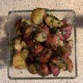 El cooksnap de Cristina López cuando hizo Papas cambray al cilantro.