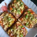 Madhumita Saha's cooksnap of when they made ব্রেড পিজ্জা (bread pizza recipe in Bengali).