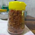 Cooksnap dari Ibu Ajam untuk resep Udang Rebon goreng kering, bisa simpan di toples