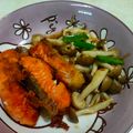 chun手作料理食堂 的 香煎鮭魚佐菇菇 cooksnap