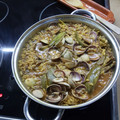 El cooksnap de anyoli cuando hizo Arroz con almejas y alcachofas.
