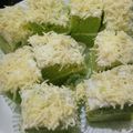 Cooksnap dari Rina Leleng untuk resep Bolu Kukus Pandan Keju (#pr_recookanekabolkus)