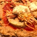 El cooksnap de Celeste Gámez cuando hizo Pizza con masa de pollo. Genial para celíacos y dietas keto.