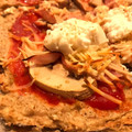 El cooksnap de Celeste Gámez cuando hizo Pizza con masa de pollo. Genial para celíacos y dietas keto.