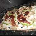 Umme Ali 's cooksnap of when they made Chicken lasagna in microwave oven.