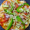 Adarsha Mangave 's cooksnap of when they made Yeast Free vegan pizza.