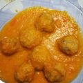 El cooksnap de Laura Gascon cuando hizo Albóndigas en salsa de verduras (receta sana).