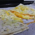 El cooksnap de Marcos cuando hizo Quesadillas de pesto, queso y pavo.