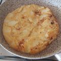 El cooksnap de davidespigaresmorales cuando hizo Tortilla de patatas vegana (sin huevo).