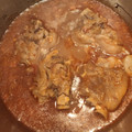 El cooksnap de carlos cuando hizo Manitas de cerdo en salsa.