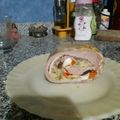 El cooksnap de Silvia Dominguez cuando hizo Matambre arrollado.