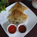 Manisha Hathi's cooksnap of when they made ઘી રોસ્ટ ઢોંસા (Ghee Roast Dosa Recipe In Gujarati).