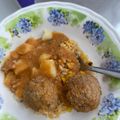 El cooksnap de Els Balzary cuando hizo Albóndigas Mexicanas (Con huevo y arroz).