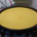 El cooksnap de Carla Yanina Soliz Zambrana cuando hizo Fainá de queso.