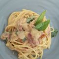 รูป Cooksnap ของ Nichiiez เมื่อเขาทำ สปาเก็ตตี้มิโสะเบคอน Spaghetti miso bacon