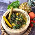 Cooksnap Salina Jalaludin semasa beliau membuat Gulai Lemak Siput Sedut Pucuk Ubi.