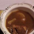 Maaya Khan's cooksnap of when they made Alo chicken gravy.