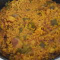 El cooksnap de Fátima Moya Sánchez cuando hizo Paella de conejo y gambón🌿☀️🌻.