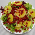 El cooksnap de Mari Carmen cuando hizo Ensalada de escarola y granada con vinagreta de cúrcuma.