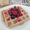 El cooksnap de Natalia Romanet cuando hizo Waffles de avena.
