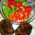 El cooksnap de Lula 🌈 ❤👪 cuando hizo Hamburguesa de berenjena, arroz y lenteja.