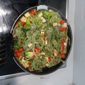 El cooksnap de M M F cuando hizo Pasta de legumbres con brócoli y seitán (saludable).