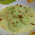 Mahreen Rauf 's cooksnap of when they made Ras malayi pistachio.