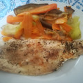 El cooksnap de momercat cuando hizo Merluza en papillote con cebolla y pimiento.