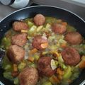 El cooksnap de Nuria Haro cuando hizo Albóndigas con verduras y patatas.