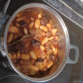 El cooksnap de Alasvikingas cuando hizo Potaje de alubias de bote, al estilo asturiano (con chorizo, morcilla y panceta).