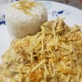 El cooksnap de Santiago Blanco cuando hizo Strogonoff de pollo con arroz.