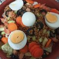 El cooksnap de Joseja cuando hizo Ensalada de lentejas con vinagreta de tahin.