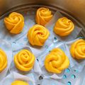15 的 南瓜玫瑰花饅頭（全素） cooksnap