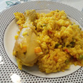 El cooksnap de Number One cuando hizo Arroz con verduras y muslos de pollo.