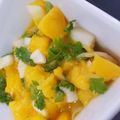 Becky's cooksnap of when they made Mango Salsa.