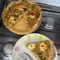 El cooksnap de Martuu Valente cuando hizo Tarta zapallitos con soja texturizada.