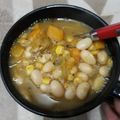 El cooksnap de Carolina cuando hizo Porotos con pilco.