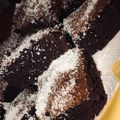 El cooksnap de Julia cuando hizo Brownie de harina integral con ganache de chocolate blanco.