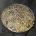 El cooksnap de Jorge Luis Gurruchaga cuando hizo Pollo a la cerveza en disco de arado.