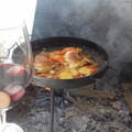 El cooksnap de Leonardo Amarilla cuando hizo Pollo a la criolla en disco de arado.