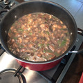 El cooksnap de Naina cuando hizo Caldo de Hongos Portobello.