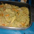El cooksnap de Gise Estevenz cuando hizo Arroz amarillo con pollo.
