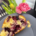 Berki Aténé Cooksnap-ja, amikor elkészítette a(z) Áfonyás-citromos-joghurtos sütemény receptet.