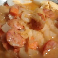 El cooksnap de Pedro Leonett cuando hizo Repollo guisado con garbanzos y chorizo.
