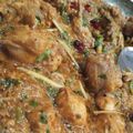 Hayat Akber Khan's cooksnap of when they made Pakistani Chicken Karhai.