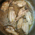 El cooksnap de Borja Lopera cuando hizo Pollo al ajillo tradicional.