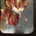 Tdm Massey's cooksnap of when they made stuffed chicken wrapped in bacon.
