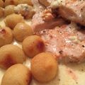 El cooksnap de Carolina Bruni cuando hizo Salmón Rosado al Roquefort.