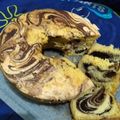 Cooksnap dari Qianzy Fruits untuk resep Marmer Cake Lembuuut ala pak Sahak Pribadi (metode all in one)